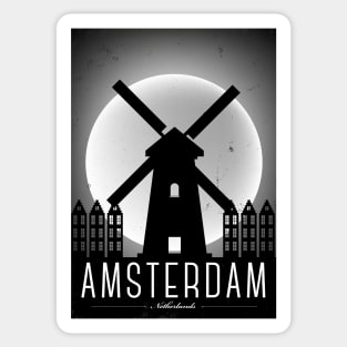 Amsterdam Poster Design Sticker
